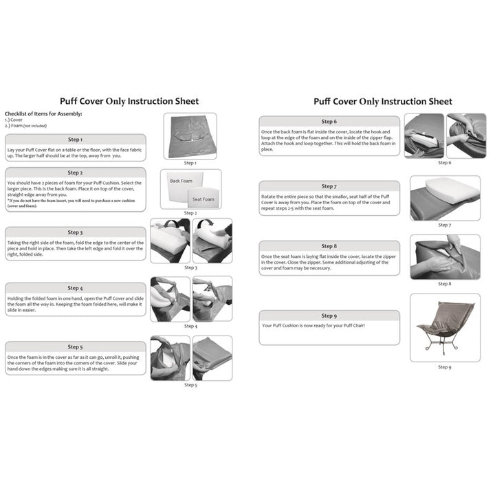 The Sterling Puff Puff Chair Cover
