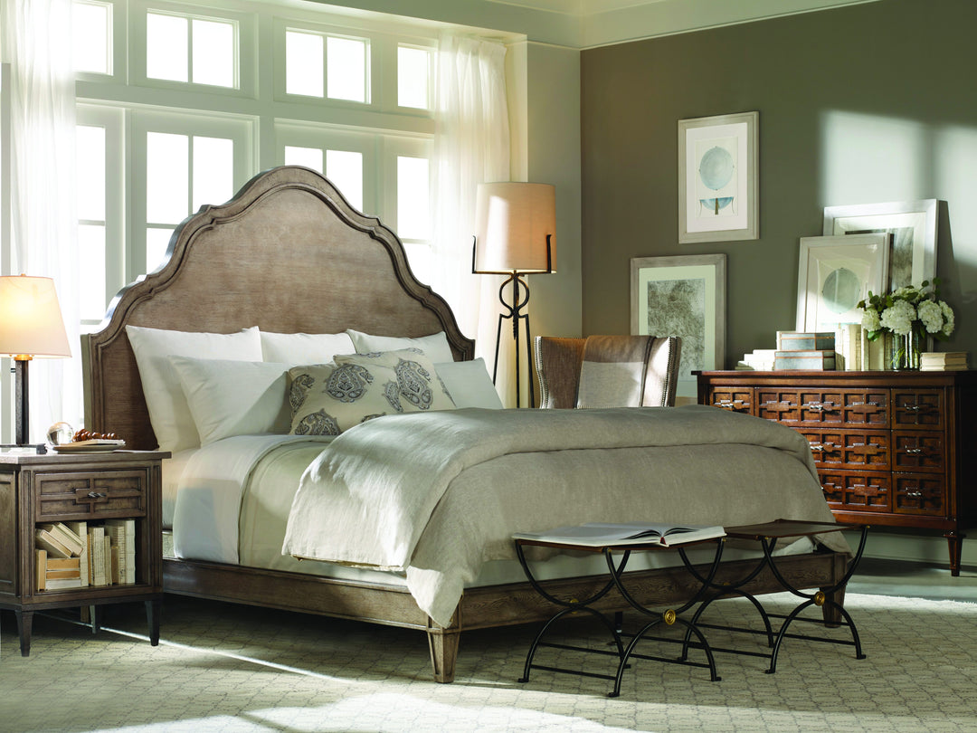 Carved Bed - King (Timber Grey)