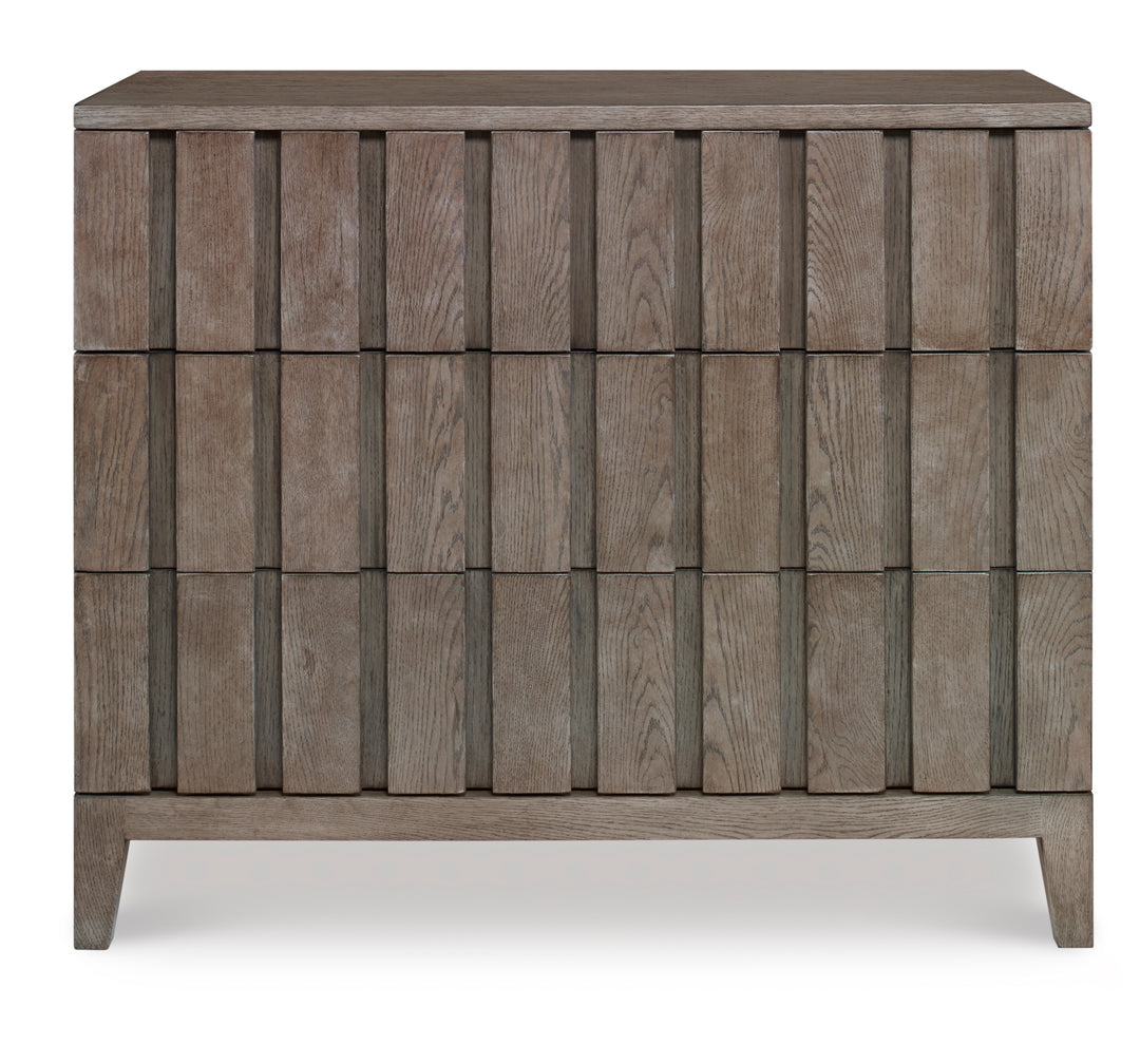 Louvered Drawer Chest (Timber Grey)