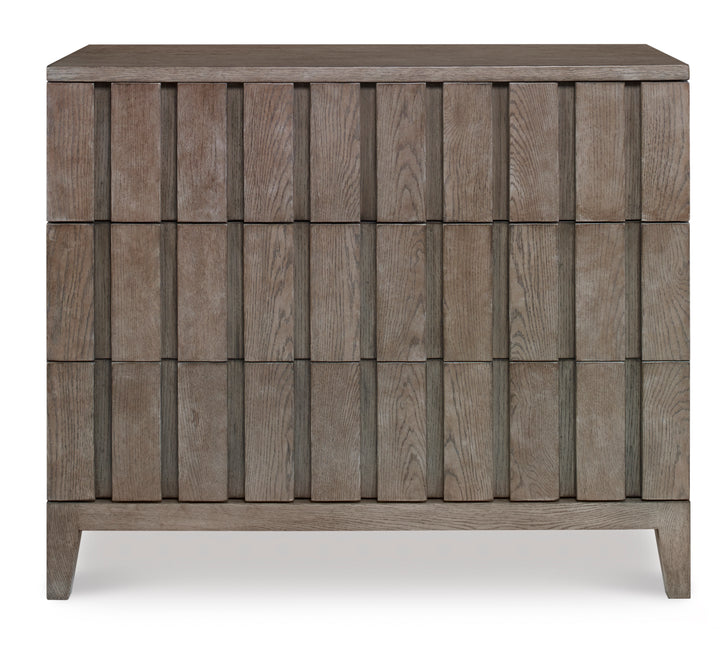 Louvered Drawer Chest (Timber Grey)