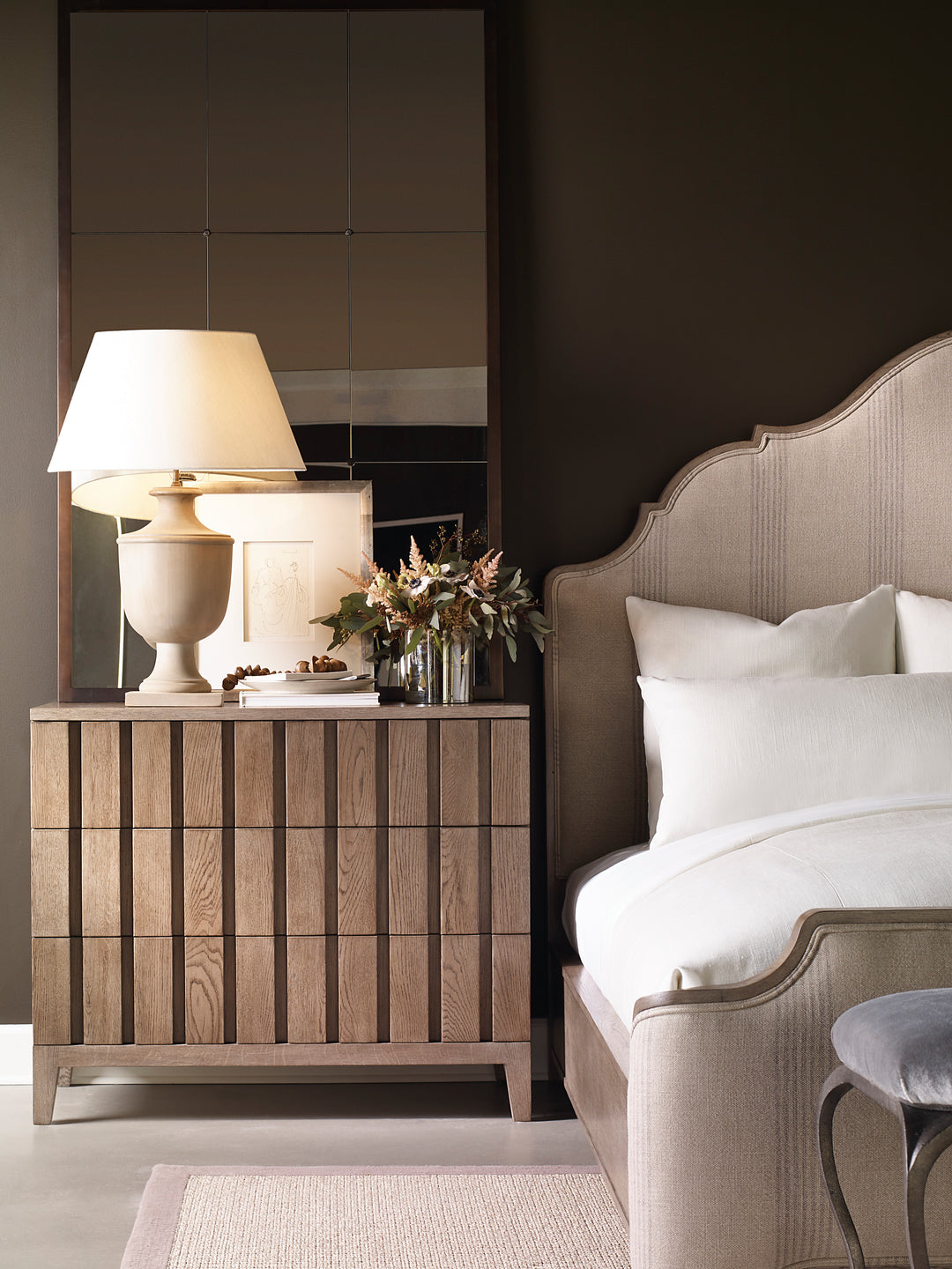 Louvered Drawer Chest (Timber Grey)
