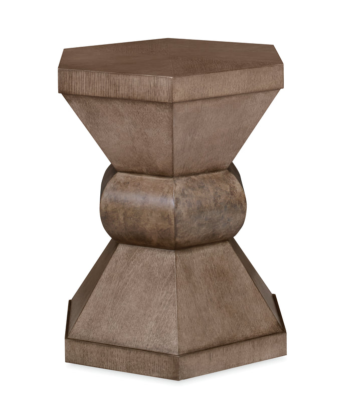 Hexagonal Chairside Table (Timber Grey)