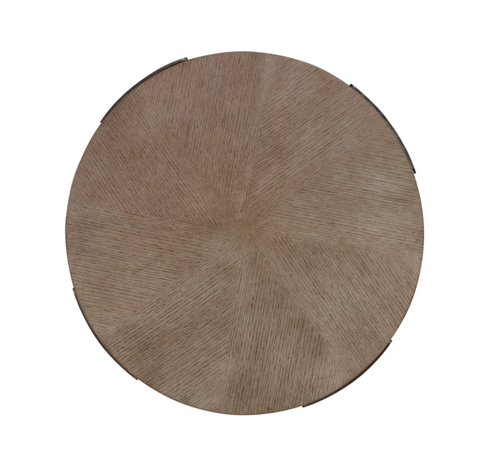 Sunburst Chairside Table (Timber Grey)