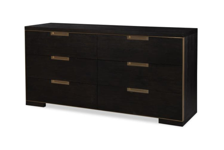 Six Drawer Dresser (Mocha)