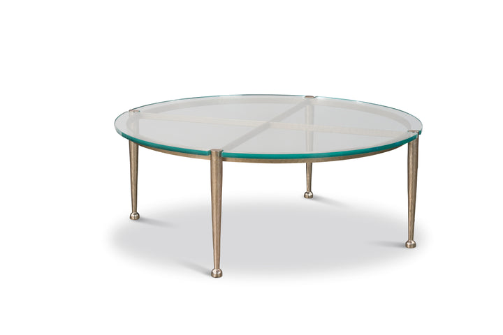 Round Glass Top Cocktail Table