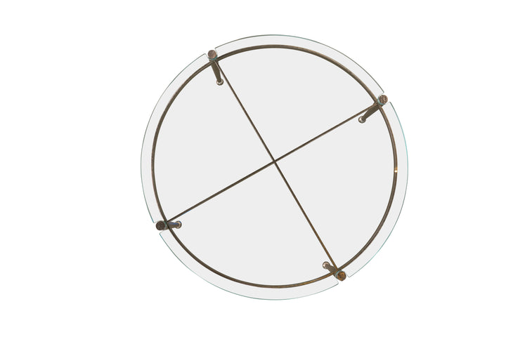 Round Glass Top Cocktail Table
