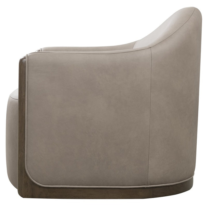Cora - Swivel Chair - Gray / Brown