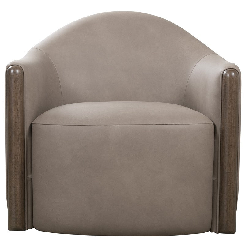 Cora - Swivel Chair - Gray / Brown