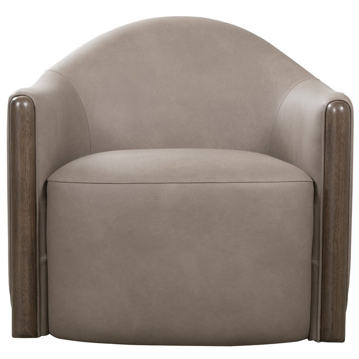 Cora - Swivel Chair - Gray / Brown