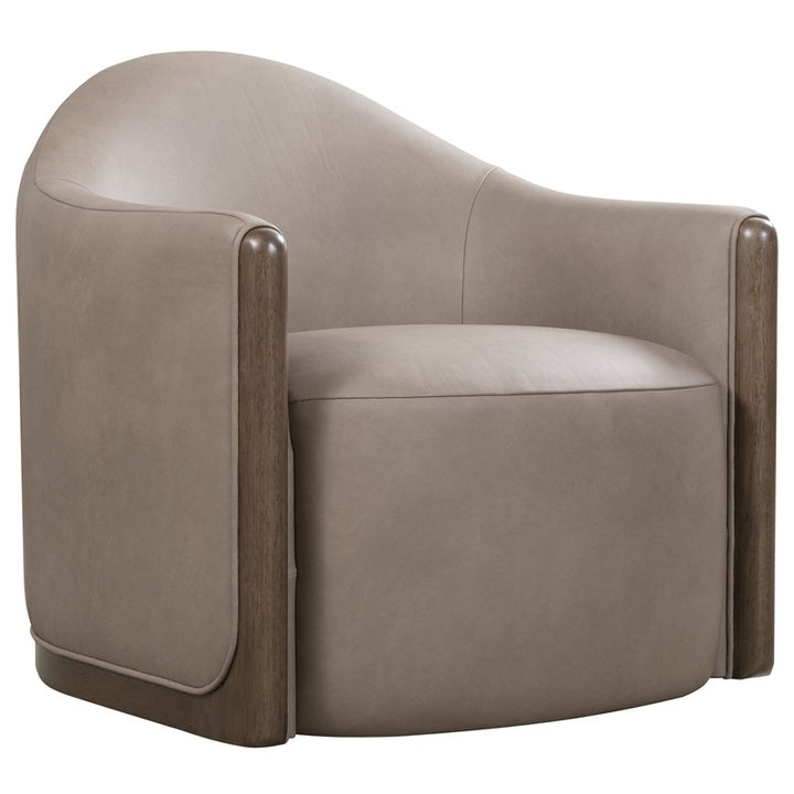 Cora - Swivel Chair - Gray / Brown