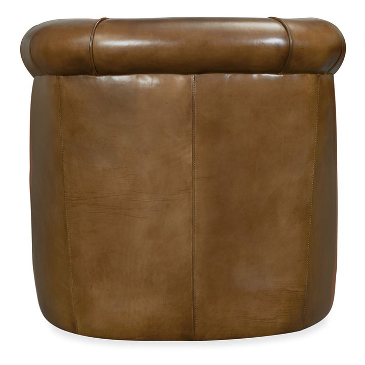 CC - Axton Swivel Leather Club Chair