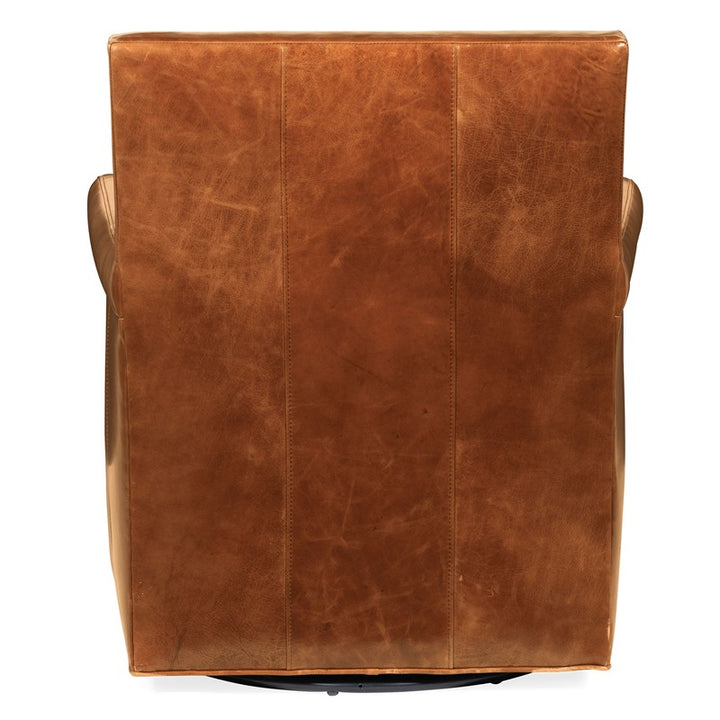 CC - Jilian Swivel Club Chair - Light Brown