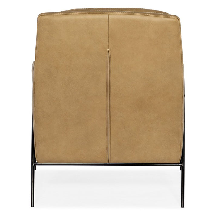CC - Amette Metal Frame Club Chair - Light Brown