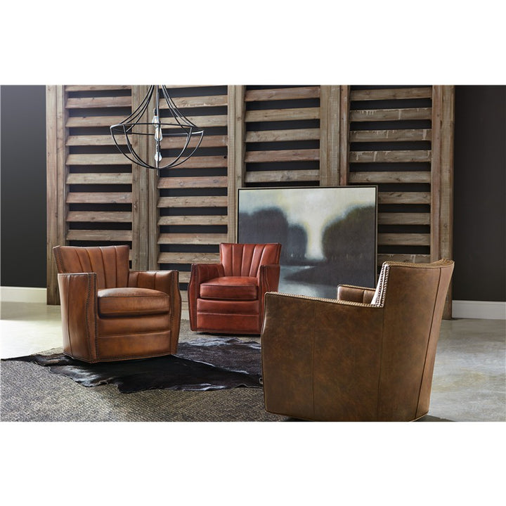 CC - Carson Swivel Club Chair - Checkmate Rook