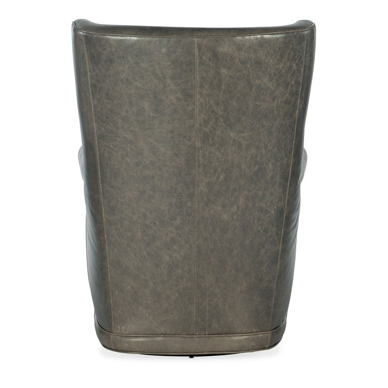 CC - Mai Wing Swivel Club Chair - Dark Gray