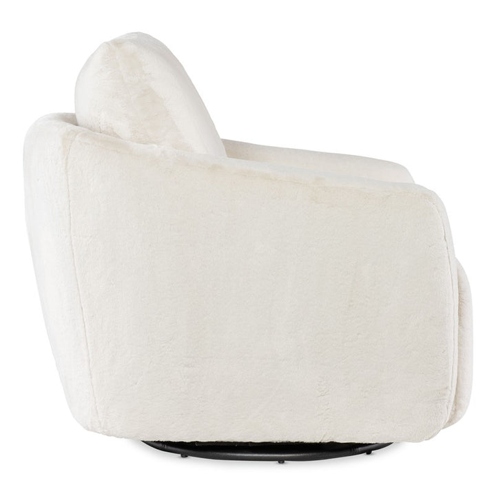 CC - Bonnie Swivel Chair With Power Footrest - White