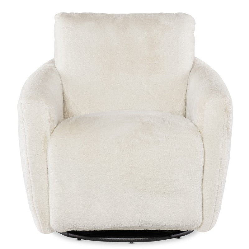 CC - Bonnie Swivel Chair With Power Footrest - White