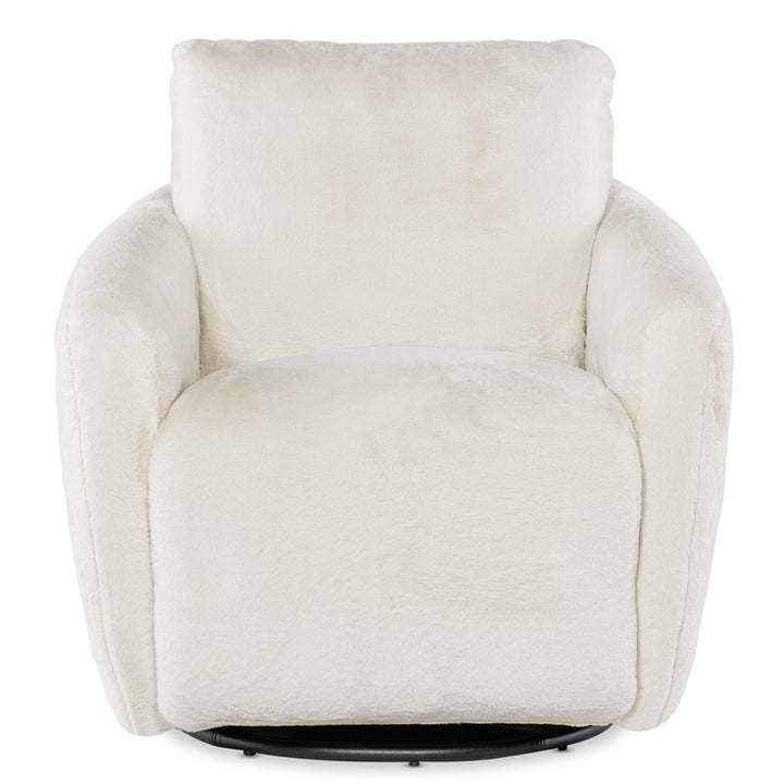 CC - Bonnie Swivel Chair With Power Footrest - White