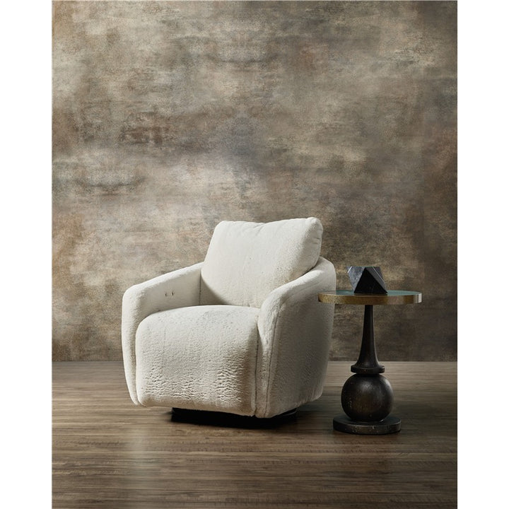 CC - Bonnie Swivel Chair With Power Footrest - White