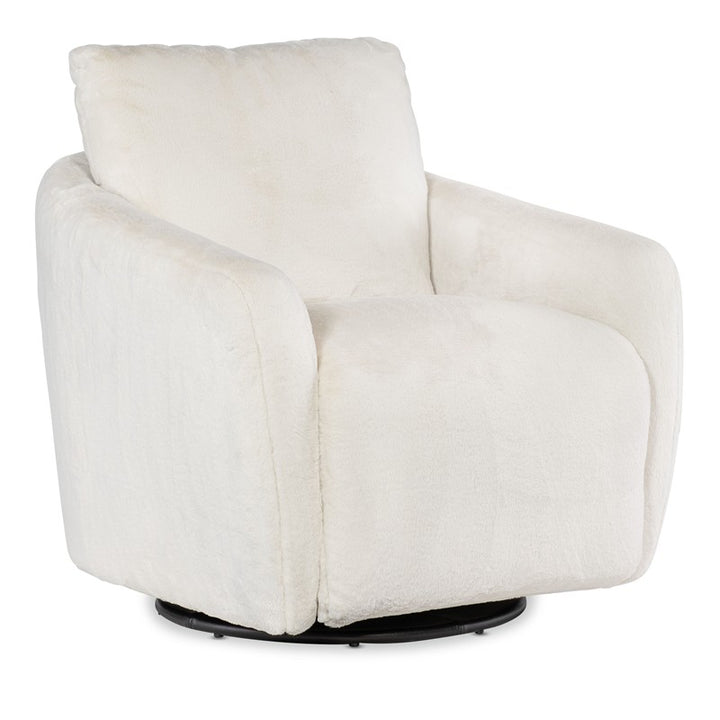 CC - Bonnie Swivel Chair With Power Footrest - White
