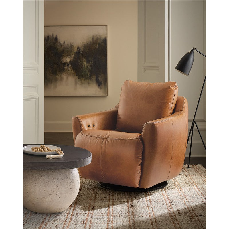 CC - Beau Swivel With Power Footrest - Brown