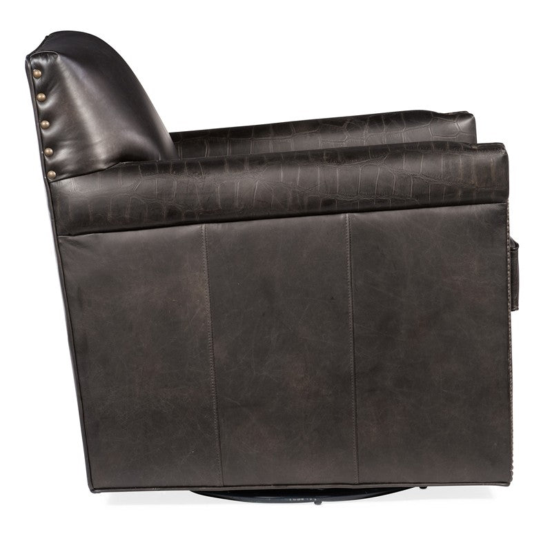 CC - Potter Swivel Club Chair - Black