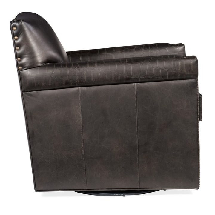 CC - Potter Swivel Club Chair - Black