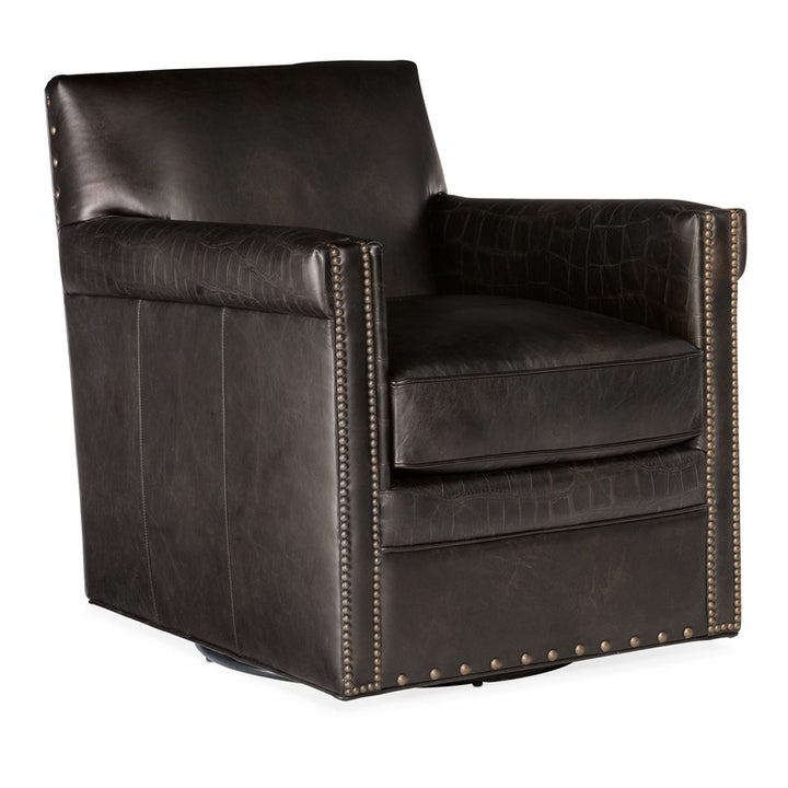 CC - Potter Swivel Club Chair - Black