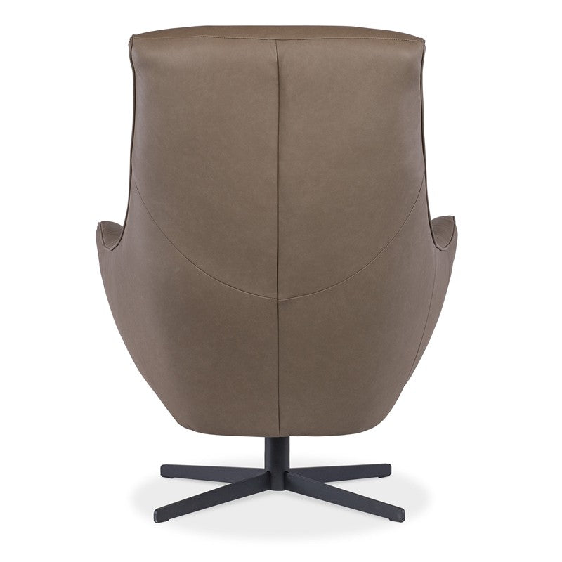 CC - Hughes Swivel Chair - Dark Brown