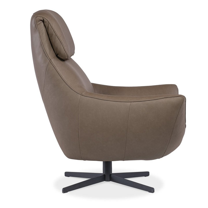 CC - Hughes Swivel Chair - Dark Brown