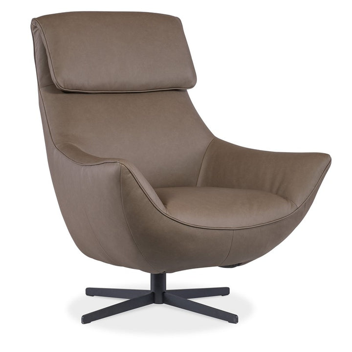 CC - Hughes Swivel Chair - Dark Brown
