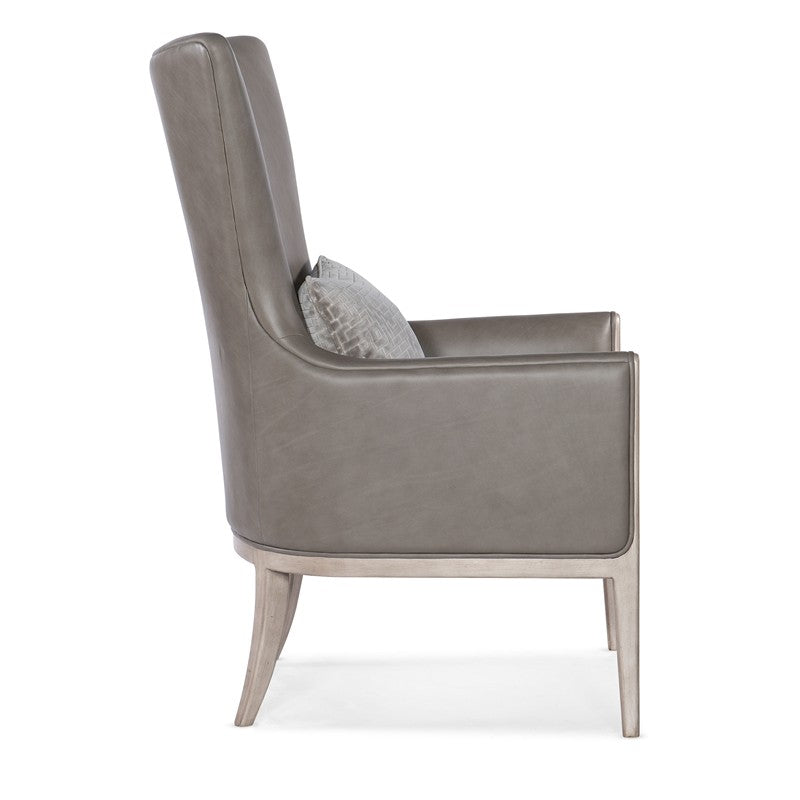 CC - Kyndall Club Chair With Accent Pillow - Dark Gray