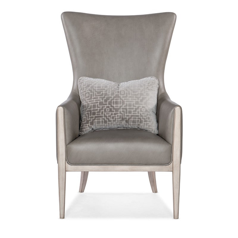 CC - Kyndall Club Chair With Accent Pillow - Dark Gray