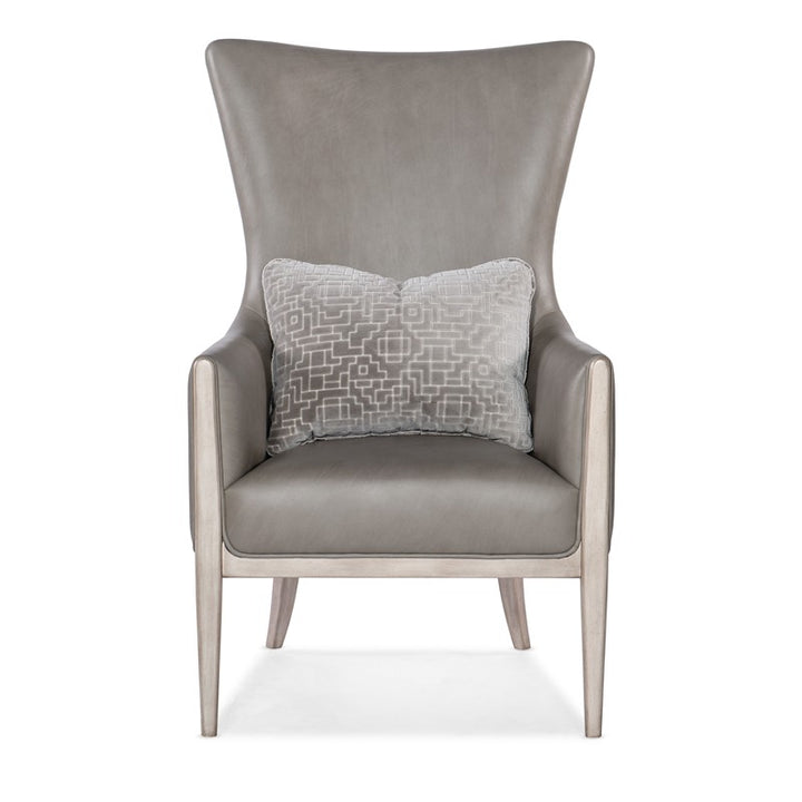 CC - Kyndall Club Chair With Accent Pillow - Dark Gray