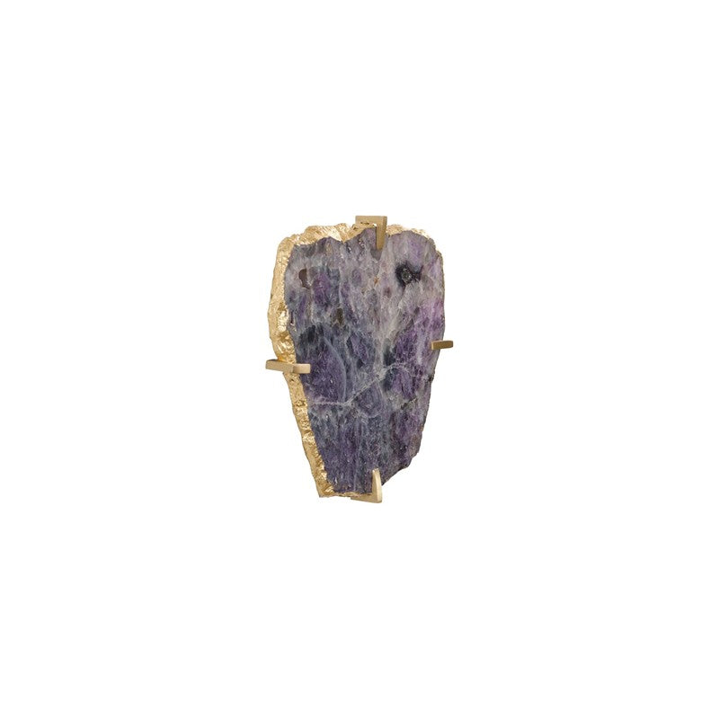 Gem Wall Tile in Brass Setting