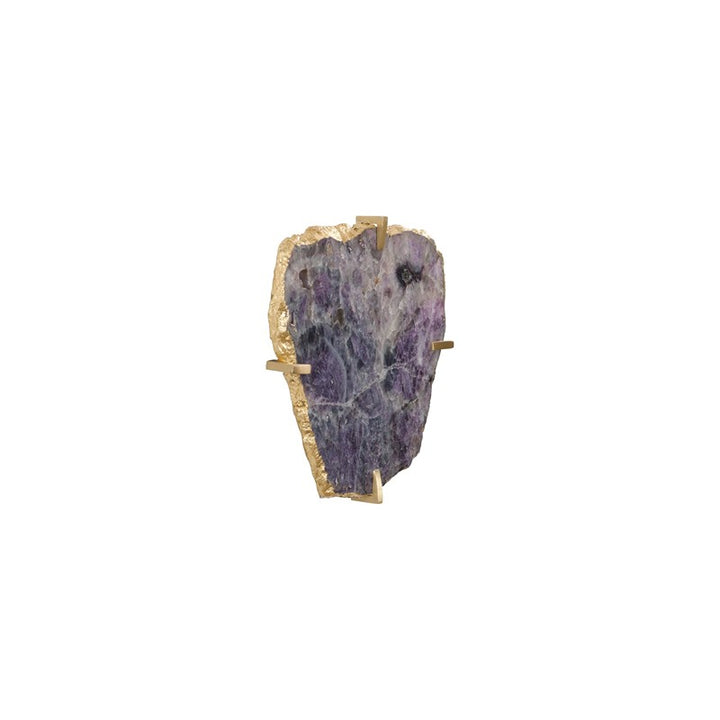 Gem Wall Tile in Brass Setting