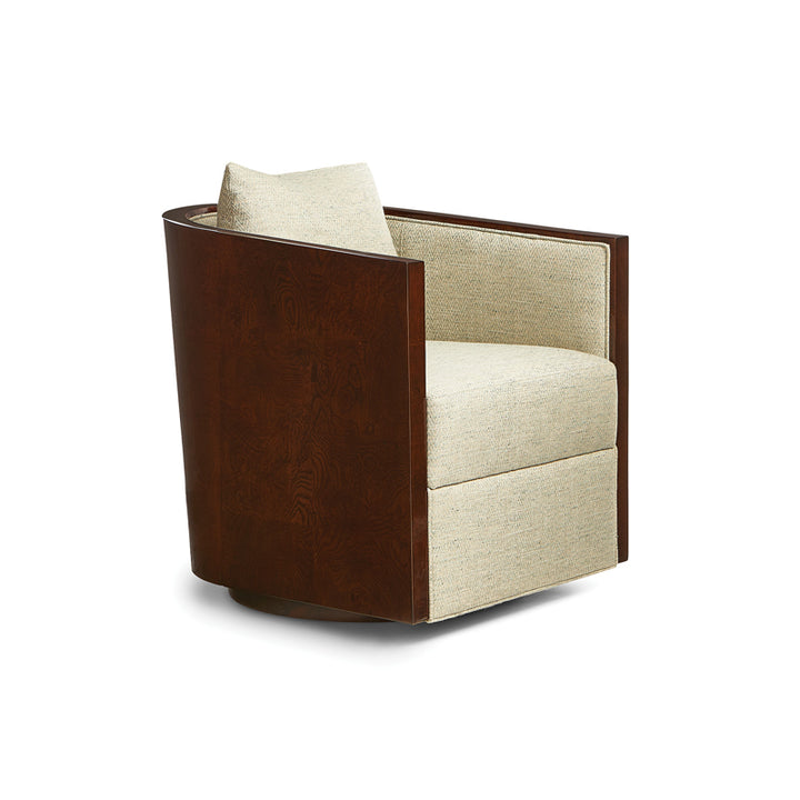 Giancarlos Barrel Swivel Chair