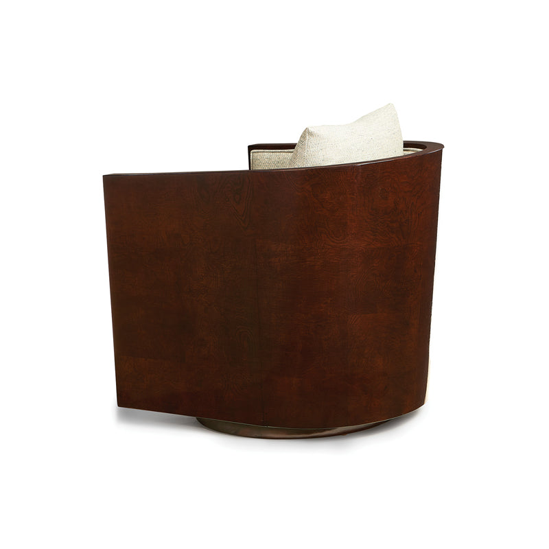 Giancarlos Barrel Swivel Chair