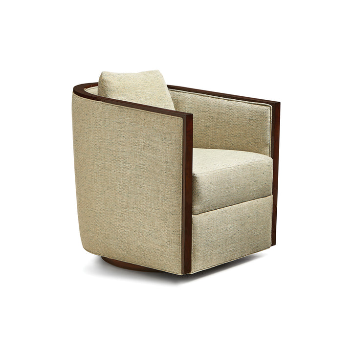 Giancarlos Uph Barrel Swivel Chair