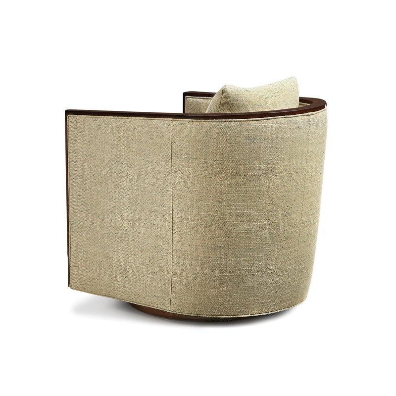 Giancarlos Uph Barrel Swivel Chair