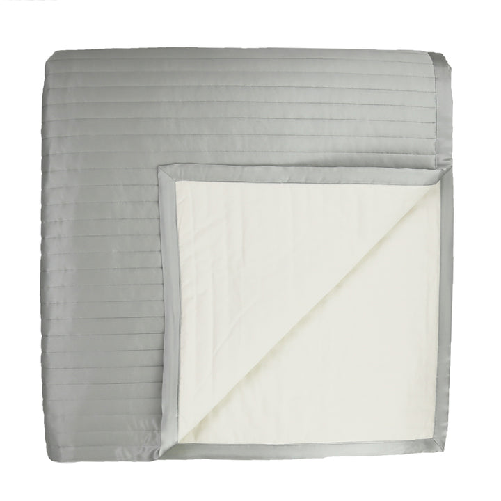 Charmeuse Channel Frost  King Coverlet