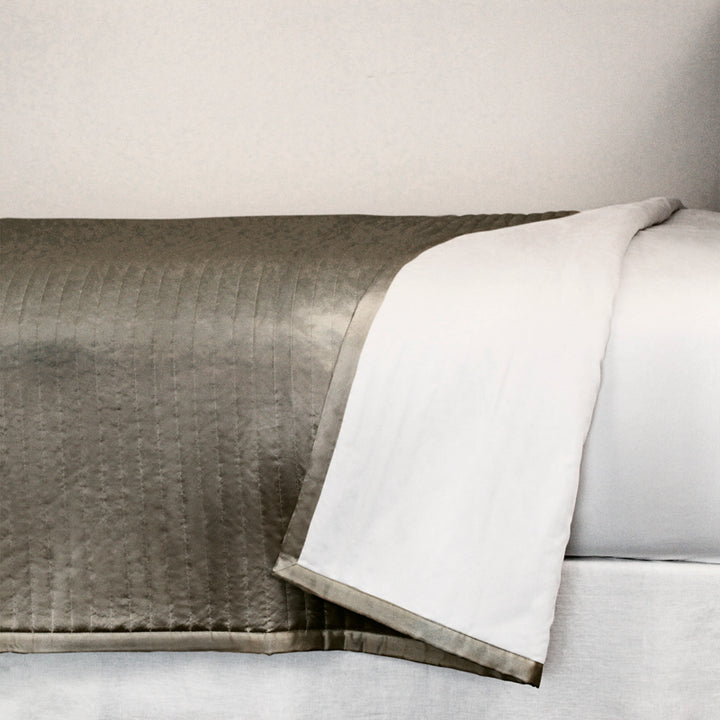 Charmeuse Channel Metal King Coverlet