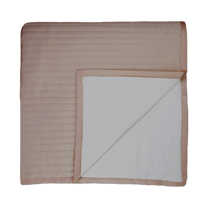 Charmeuse Channel Sand King Coverlet