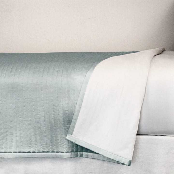 Charmeuse Channel Frost Queen Coverlet