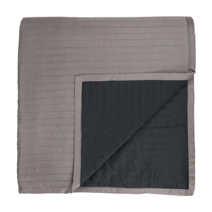 Charmeuse Channel Metal Queen Coverlet