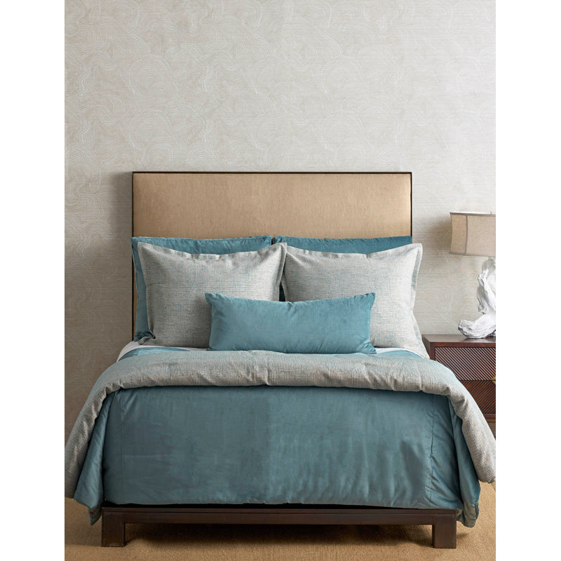 Screen Aqua/Gold King Coverlet