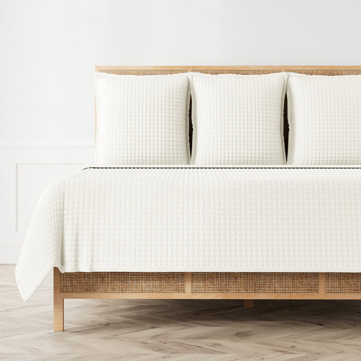 Ready To Bed 2.0 Quilted Ivory King Coverlet
