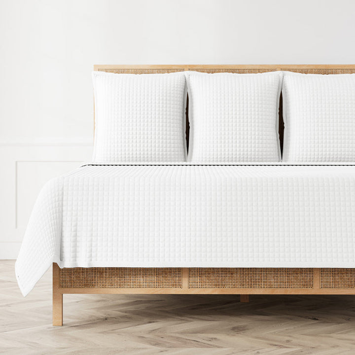 Ready To Bed 2.0 Quilted White Twin Coverlet