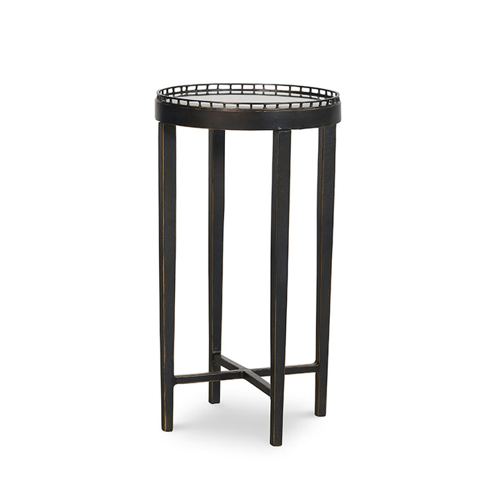 Logan Round Drink Table - Bronze
