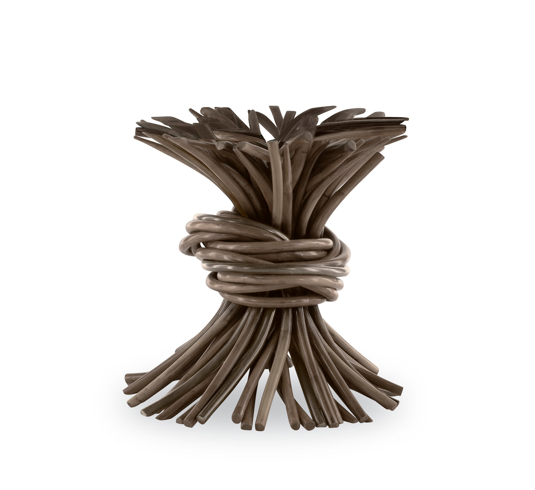 Chronograph Knot End Table-Grey